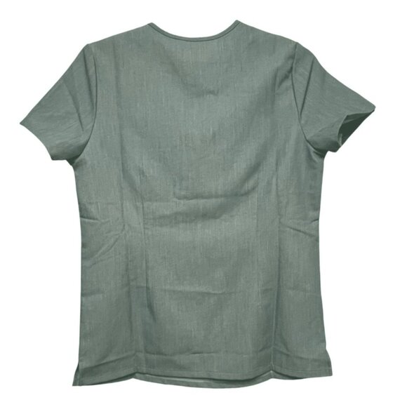 NEW Figs Technical Collection Catarina One Pocket Scrub Top Size XS Gray LOGO - Picture 2 of 10